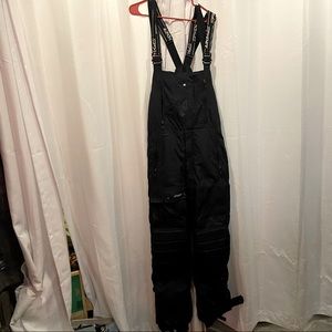 Mens L spyder snow bibs